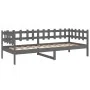 Sofá cama madera maciza de pino gris 90x190 cm de vidaXL, Camas y somieres - Ref: Foro24-820763, Precio: 87,95 €, Descuento: %