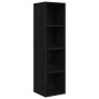 Conjunto de mueble de TV 4 pcs Roble Negro Madera contrachapada en Muebles TV | Comprar online en Foru.es
