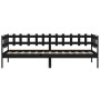 Sofá cama madera maciza de pino negro 90x200 cm de vidaXL, Camas y somieres - Ref: Foro24-820760, Precio: 109,63 €, Descuento: %