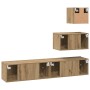 Conjunto de mueble de TV 4 pcs Roble artesanal en Muebles TV | Comprar online en Foru.es