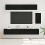 Conjunto de mueble de TV 6 pcs Roble Negro Madera de ingeniería en Muebles TV | Comprar online en Foru.es