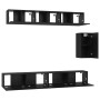 Conjunto de mueble de TV 6 pcs Roble Negro Madera de ingeniería en Muebles TV | Comprar online en Foru.es