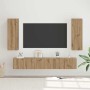 Conjunto de mueble de TV 5 pcs Roble artesanal en Muebles TV | Comprar online en Foru.es