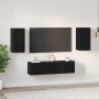 Conjunto de mueble de TV Roble Negro Madera de ingeniería en Muebles TV | Comprar online en Foru.es