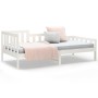 Sofá cama madera maciza de pino blanco 90x190 cm de vidaXL, Camas y somieres - Ref: Foro24-820732, Precio: 111,10 €, Descuent...