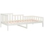 Sofá cama madera maciza de pino blanco 90x190 cm de vidaXL, Camas y somieres - Ref: Foro24-820732, Precio: 111,10 €, Descuent...