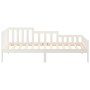 Sofá cama madera maciza de pino blanco 90x190 cm de vidaXL, Camas y somieres - Ref: Foro24-820732, Precio: 111,10 €, Descuent...