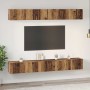 Conjunto de mueble de TV 6 pcs Madera envejecida en Muebles TV | Comprar online en Foru.es