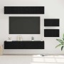 Conjunto de mueble de TV 6 pcs Roble Negro Madera de ingeniería en Muebles TV | Comprar online en Foru.es