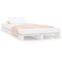 Cama de palets madera maciza de pino blanca 100x200 cm de vidaXL, Camas y somieres - Ref: Foro24-821383, Precio: 106,94 €, De...