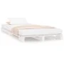 Cama de palets madera maciza de pino blanca 100x200 cm de vidaXL, Camas y somieres - Ref: Foro24-821383, Precio: 105,66 €, De...