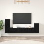 Mueble de TV de Pared 3 pcs Roble Negro Madera de ingeniería en Muebles TV | Comprar online en Foru.es