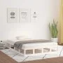 White solid wood bed frame 140x190 cm by vidaXL, Beds and slatted bases - Ref: Foro24-820842, Price: 111,25 €, Discount: %