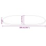 Tablero de mesa ovalado madera maciza de pino 100x50x2,5 cm de vidaXL, Tableros para mesas - Ref: Foro24-824360, Precio: 56,1...