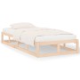 Estructura de cama de madera maciza 100x200 cm de vidaXL, Camas y somieres - Ref: Foro24-820786, Precio: 90,34 €, Descuento: %