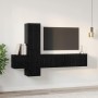 Conjunto de mueble de TV 5 pcs Roble Negro Madera de ingeniería en Muebles TV | Comprar online en Foru.es