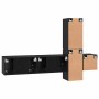 Conjunto de mueble de TV 5 pcs Roble Negro Madera de ingeniería en Muebles TV | Comprar online en Foru.es