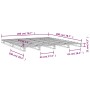 Cama de palets de madera maciza de pino gris 200x200 cm de vidaXL, Camas y somieres - Ref: Foro24-821414, Precio: 228,52 €, D...