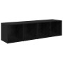 Conjunto de mueble de TV 2 pcs Roble Negro 37 x 35 x 72 cm en Muebles TV | Comprar online en Foru.es