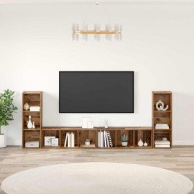 Conjunto de mueble de TV 4 pcs Madera Vieja 37 x 35 x 107,5 cm en Muebles TV | Comprar online en Foru.es