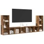 Conjunto de mueble de TV 4 pcs Madera Vieja 37 x 35 x 107,5 cm en Muebles TV | Comprar online en Foru.es