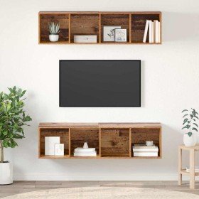 Conjunto de mueble de TV 2 pcs Madera Vieja 37 x 37 x 142,5 cm en Muebles TV | Comprar online en Foru.es