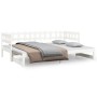 Sofá cama extraíble madera maciza de pino blanco 2x(80x200) cm de vidaXL, Camas y somieres - Ref: Foro24-820767, Precio: 169,...