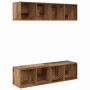 Conjunto de mueble de TV 2 pcs Madera Vieja 37 x 37 x 142,5 cm en Muebles TV | Comprar online en Foru.es