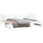 Sofá cama extraíble madera maciza de pino blanco 2x(80x200) cm de vidaXL, Camas y somieres - Ref: Foro24-820767, Precio: 169,...
