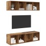 Conjunto de mueble de TV 2 pcs Madera Vieja 37 x 37 x 142,5 cm en Muebles TV | Comprar online en Foru.es