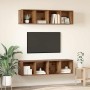 Conjunto de mueble de TV 2 pcs Madera Vieja 37 x 37 x 142,5 cm en Muebles TV | Comprar online en Foru.es