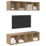 Conjunto de mueble de TV 2 pcs Roble artesanal en Muebles TV | Comprar online en Foru.es