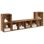 Conjunto de mueble de TV 4 pcs Madera Vieja 37 x 37 x 72 cm en Muebles TV | Comprar online en Foru.es