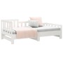 Sofá cama extraíble madera maciza de pino blanco 2x(80x200) cm de vidaXL, Camas y somieres - Ref: Foro24-820737, Precio: 158,...