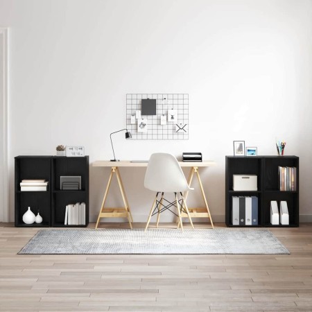 Conjunto de mueble de TV 4 pcs Roble Negro 37 x 37 x 72 cm en Muebles TV | Comprar online en Foru.es