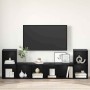 Conjunto de mueble de TV 4 pcs Roble Negro 37 x 37 x 72 cm en Muebles TV | Comprar online en Foru.es