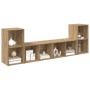 Conjunto de mueble de TV 4 pcs Roble artesanal 37 x 37 x 72 cm en Muebles TV | Comprar online en Foru.es