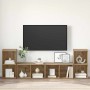 Conjunto de mueble de TV 4 pcs Roble artesanal 37 x 37 x 72 cm en Muebles TV | Comprar online en Foru.es