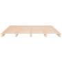 Cama de palets madera maciza de pino 120x200 cm de vidaXL, Camas y somieres - Ref: Foro24-821387, Precio: 127,66 €, Descuento: %