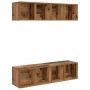 Conjunto de mueble de TV 4 pcs Madera Vieja 37 x 37 x 72 cm en Muebles TV | Comprar online en Foru.es