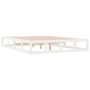 Estructura de cama de madera maciza blanco 150x200 cm de vidaXL, Camas y somieres - Ref: Foro24-820802, Precio: 124,87 €, Des...