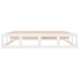 Estructura de cama de madera maciza blanco 150x200 cm de vidaXL, Camas y somieres - Ref: Foro24-820802, Precio: 124,87 €, Des...