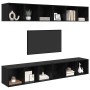 Conjunto de mueble de TV 4 pcs Roble Negro 37 x 37 x 107,5 cm en Muebles TV | Comprar online en Foru.es