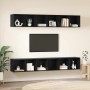 Conjunto de mueble de TV 4 pcs Roble Negro 37 x 37 x 107,5 cm en Muebles TV | Comprar online en Foru.es