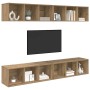 Conjunto de mueble de TV 4 pcs Roble artesanal en Muebles TV | Comprar online en Foru.es