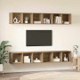 Conjunto de mueble de TV 4 pcs Roble artesanal en Muebles TV | Comprar online en Foru.es