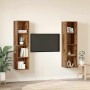 Conjunto de mueble de TV 2 pcs Marrón 37 x 37 x 142,5 cm en Muebles TV | Comprar online en Foru.es