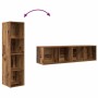 Conjunto de mueble de TV 2 pcs Marrón 37 x 37 x 142,5 cm en Muebles TV | Comprar online en Foru.es
