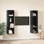 Conjunto de mueble de TV 2 pcs Negro 37 x 37 x 142,5 cm en Muebles TV | Comprar online en Foru.es