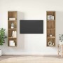 Conjunto de mueble de TV 2 pcs Marrón 37 x 37 x 142,5 cm en Muebles TV | Comprar online en Foru.es